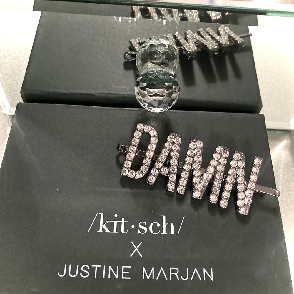 Kitsch x Justine Marjan DAMN Rhinestone Hair Pin